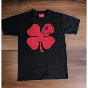 Made in USA Mishka MNWKA NYC Black Tee T Shirt Lucky Devil Bad Luck #13 Small